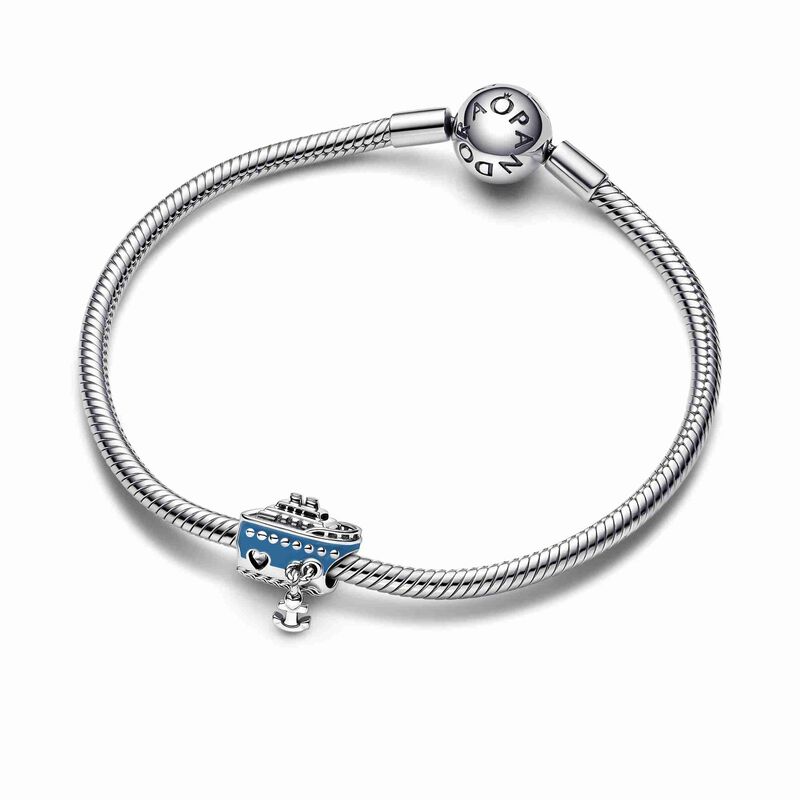 Anchored Cruise Ship Charm