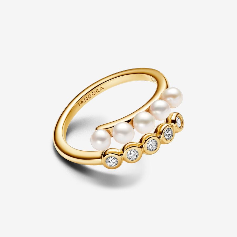 Treated Freshwater Cultured Pearls & Stones Open