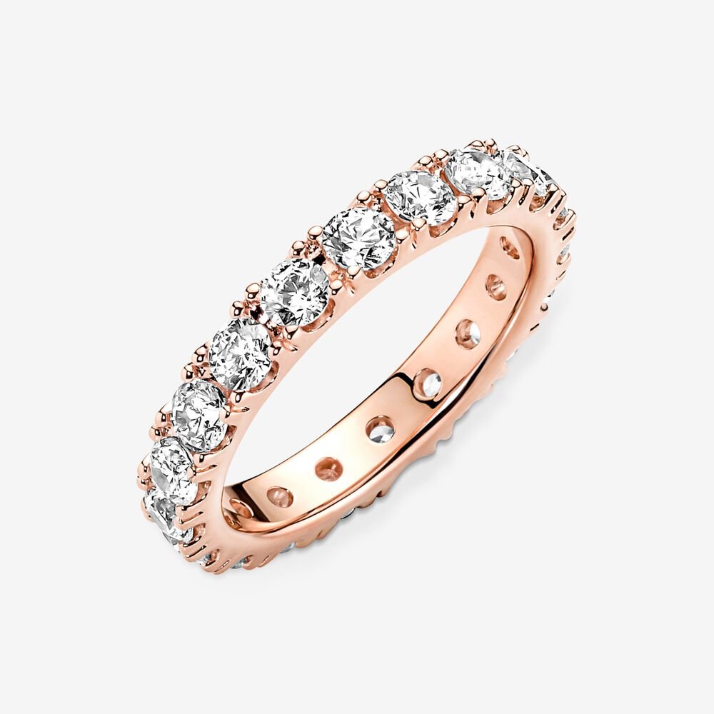Sparkling Row Eternity Ring