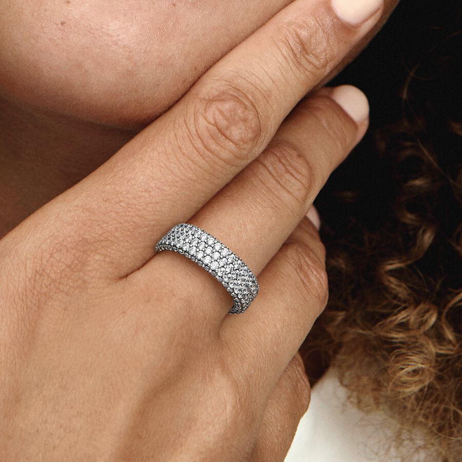 Timeless Pavé Triple-row Ring