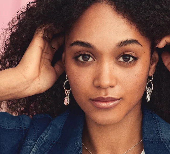 Charm Double Hoop Earrings