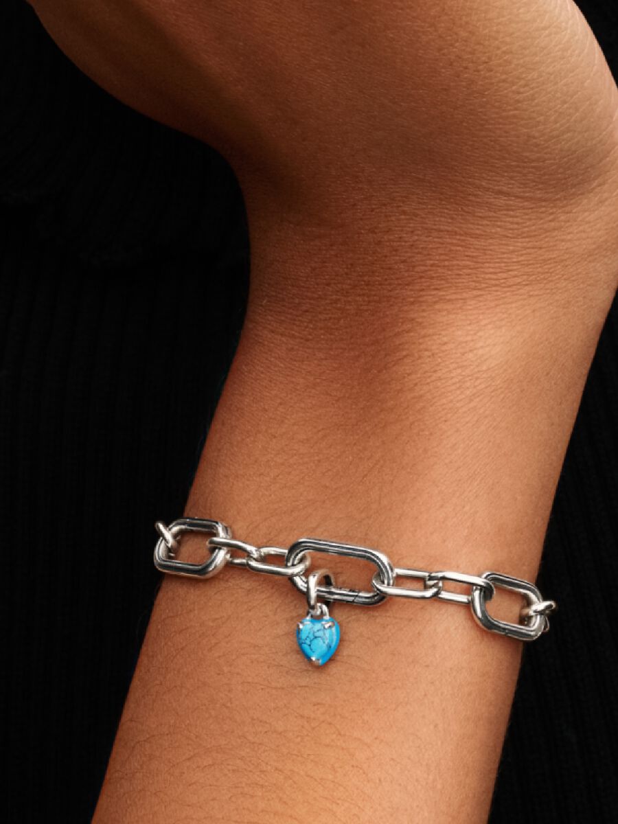 Turquoise-colored Heart Mini Dangle