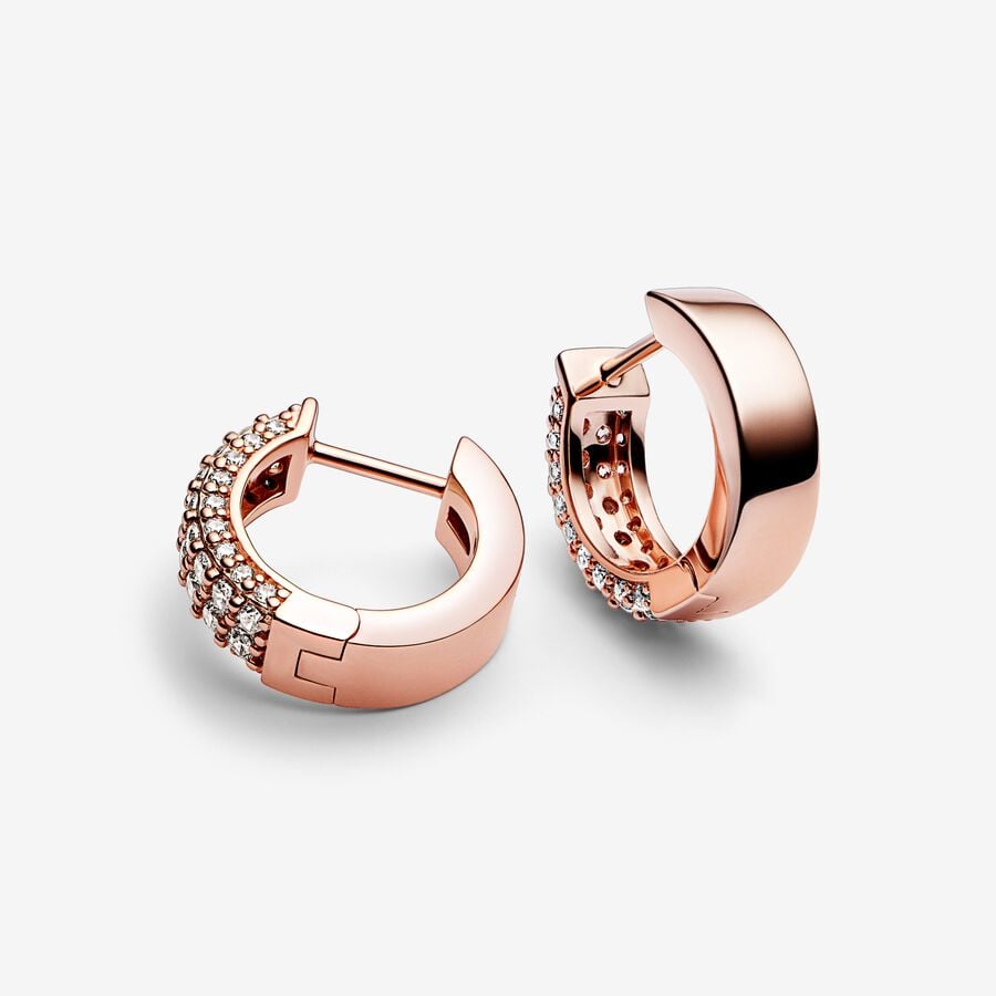 Timeless Pavé Double-row Hoop