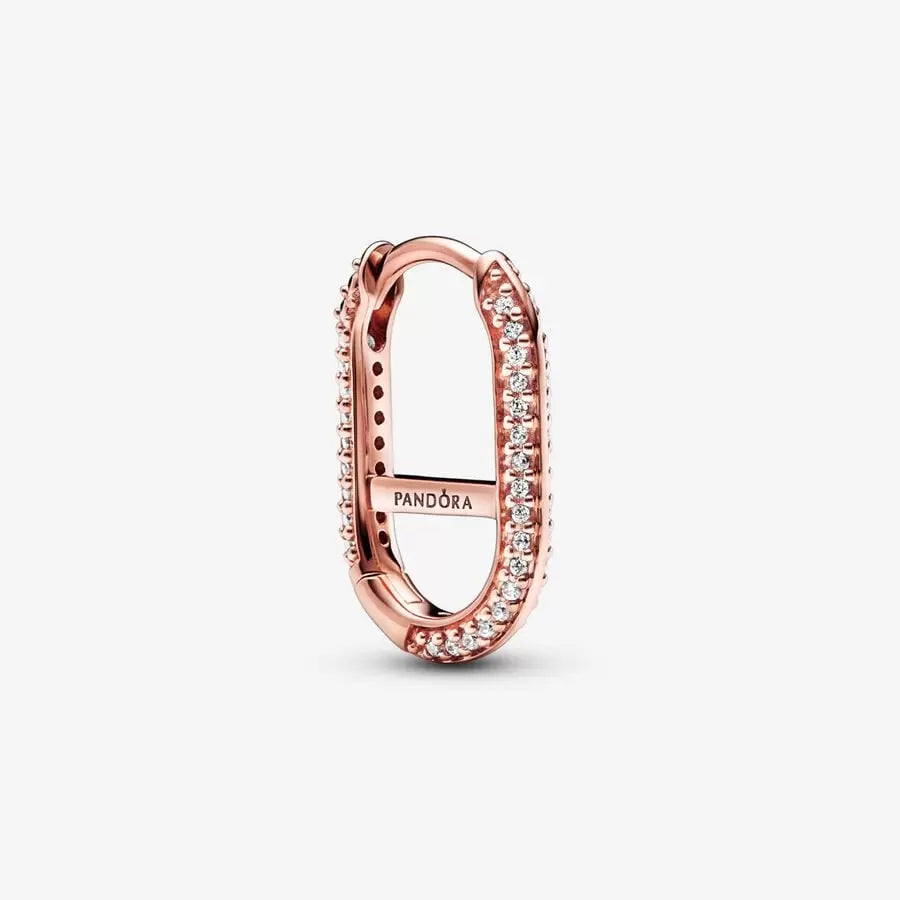 ME Pavé Single Link Earring Hoop