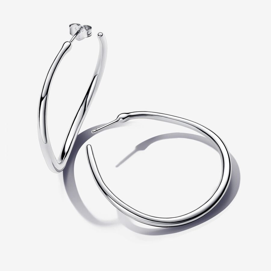Organically Shaped 42 mm Open Hoop