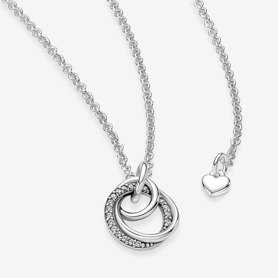 Family Always Encircled Pendant Necklace