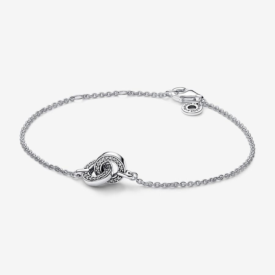 Intertwined Pavé Chain Bracelet
