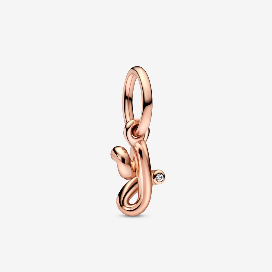 Letter Script Alphabet Dangle Charm