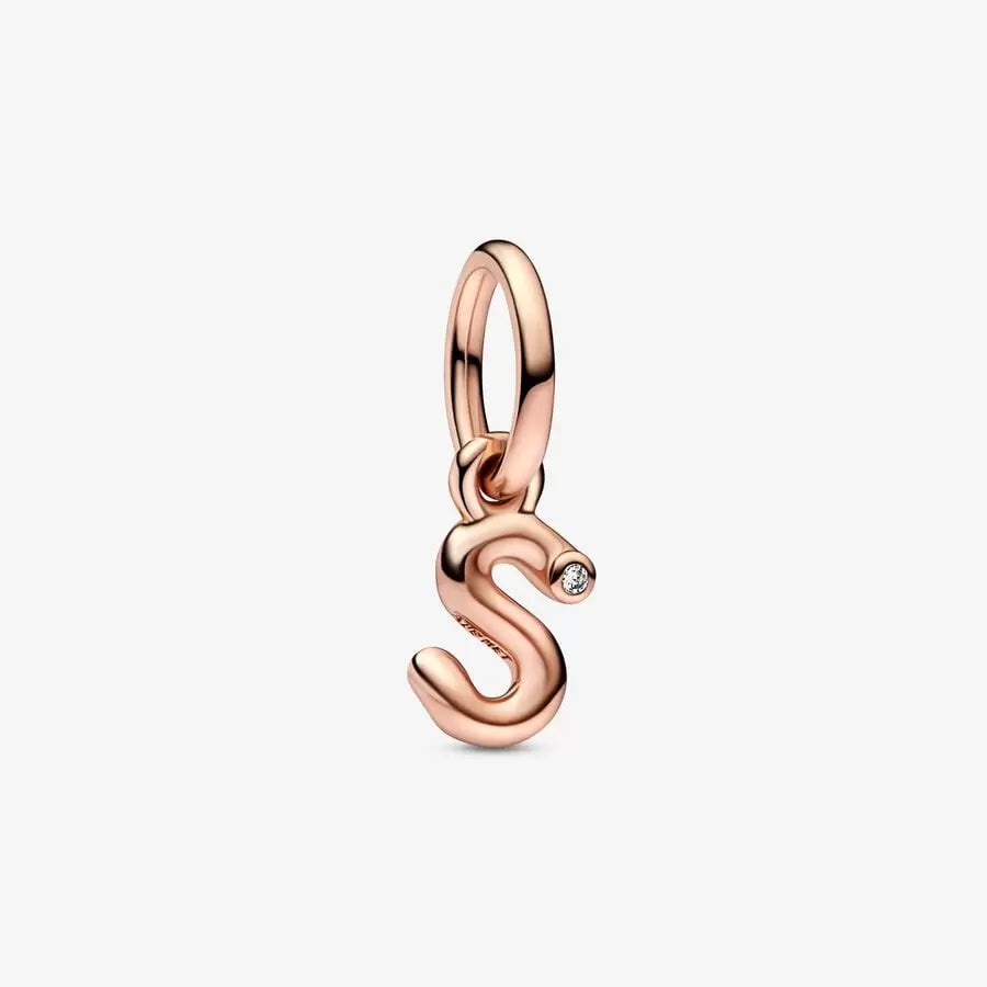 Letter Script Alphabet Dangle Charm