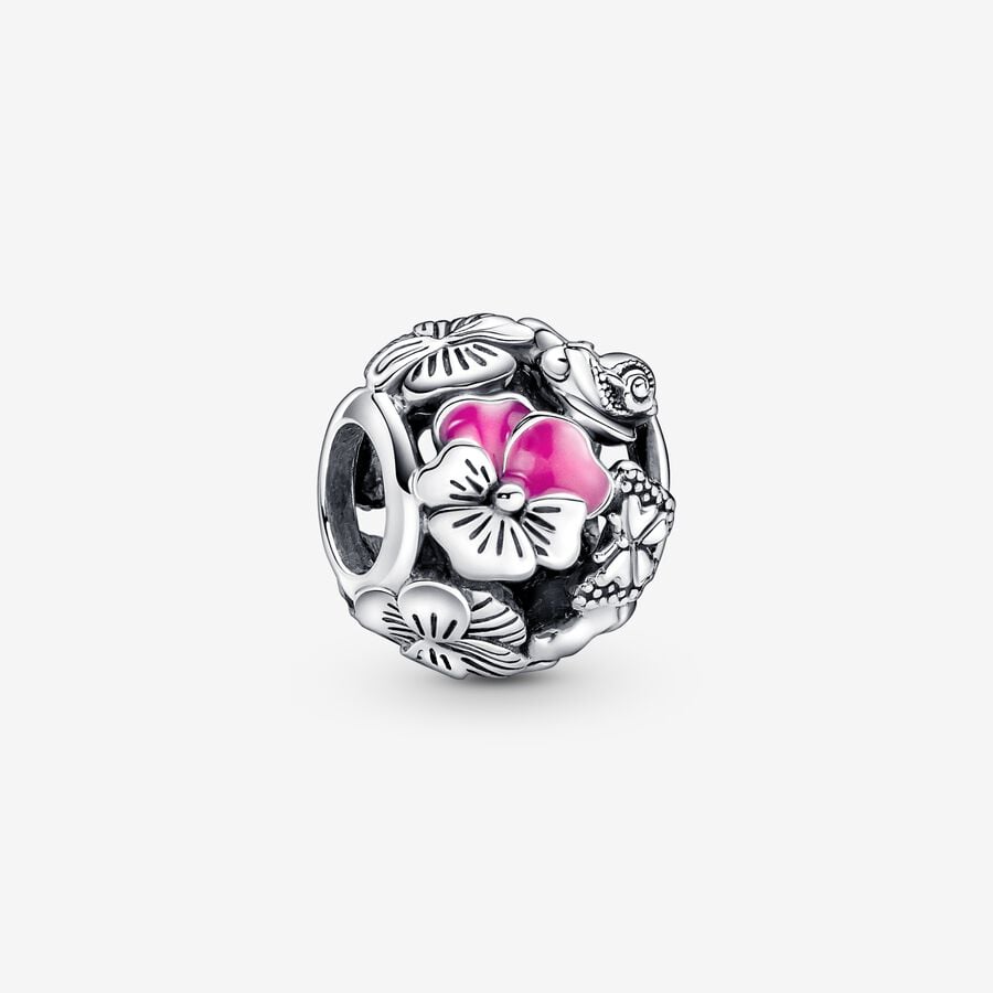 Pansy Flower Friends Charm