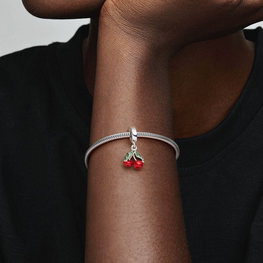 Asymmetrical Cherry Fruit Charm