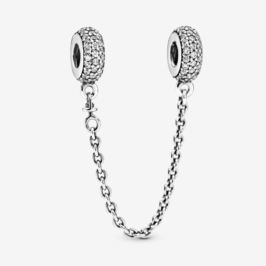 Sparkling Pavé Safety Chain