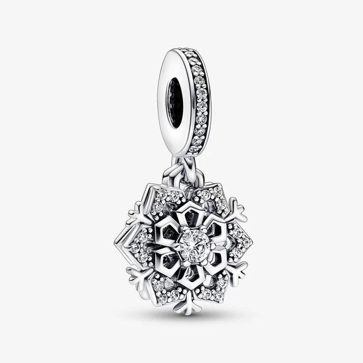 Sparkling Snowflake Double Dangle