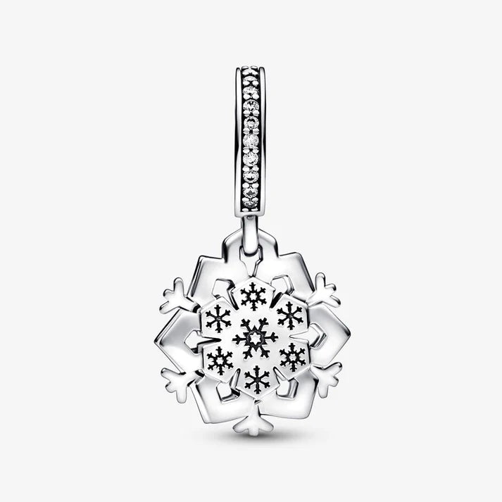 Sparkling Snowflake Double Dangle