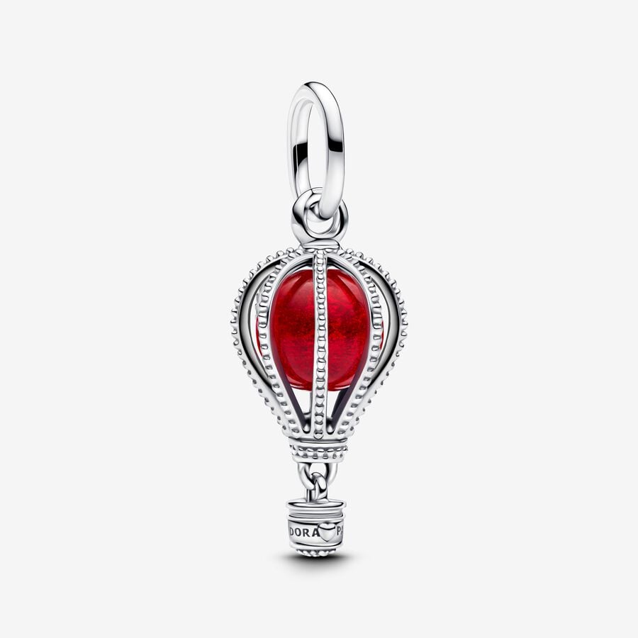 Hot Air Balloon Murano Glass Dangle