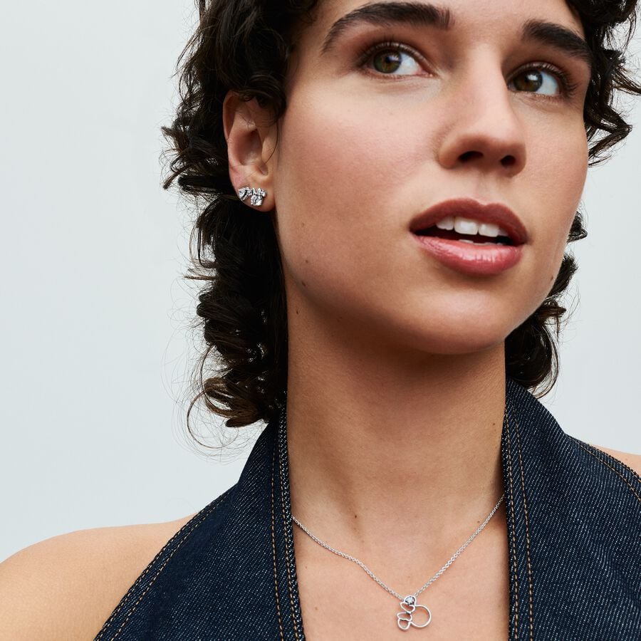 Mickey & Minnie Sparkling Stud