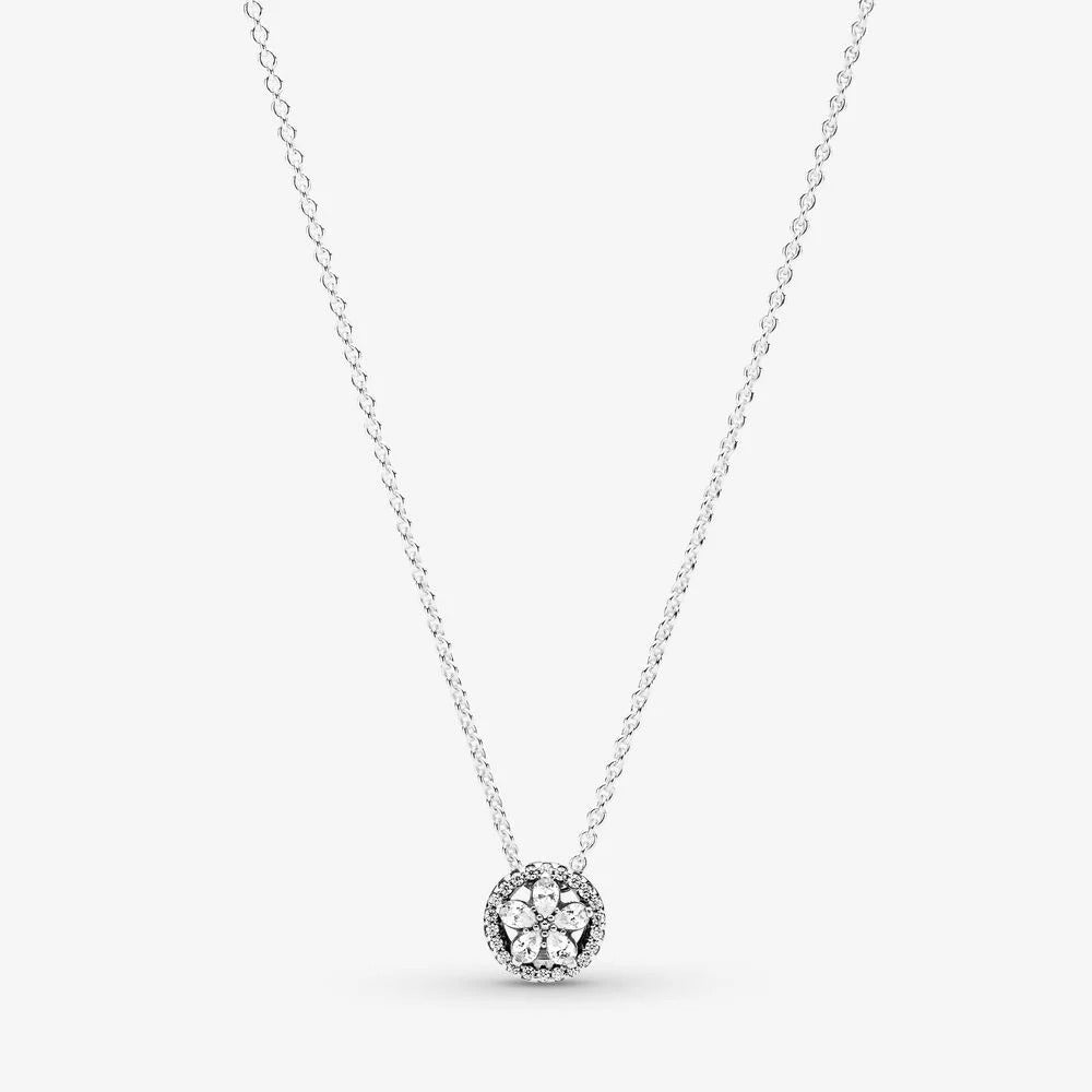 Sparkling Snowflake Collier Necklace