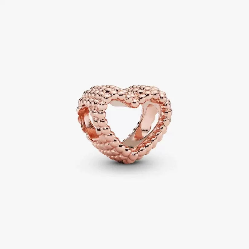 Beaded Heart Charm