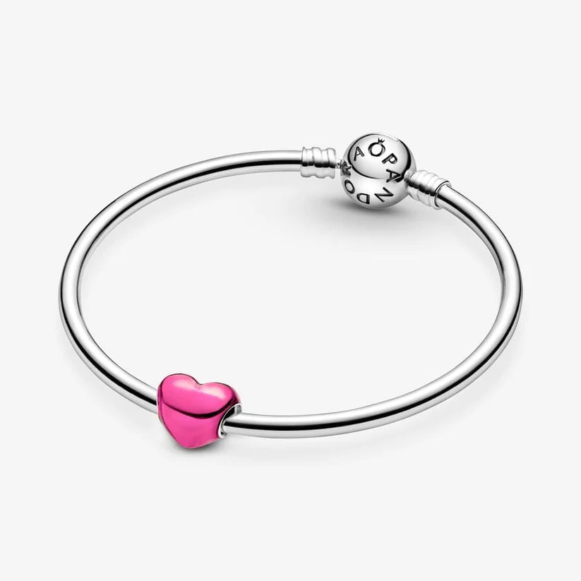 Metallic Heart Charm