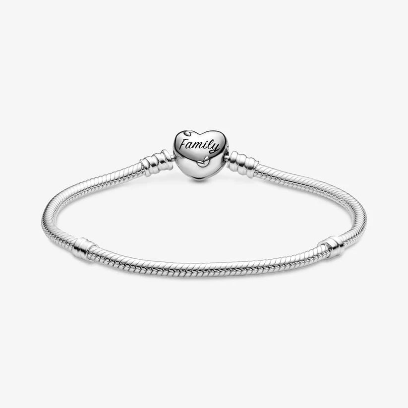 Family Tree Heart Clasp Bracelet