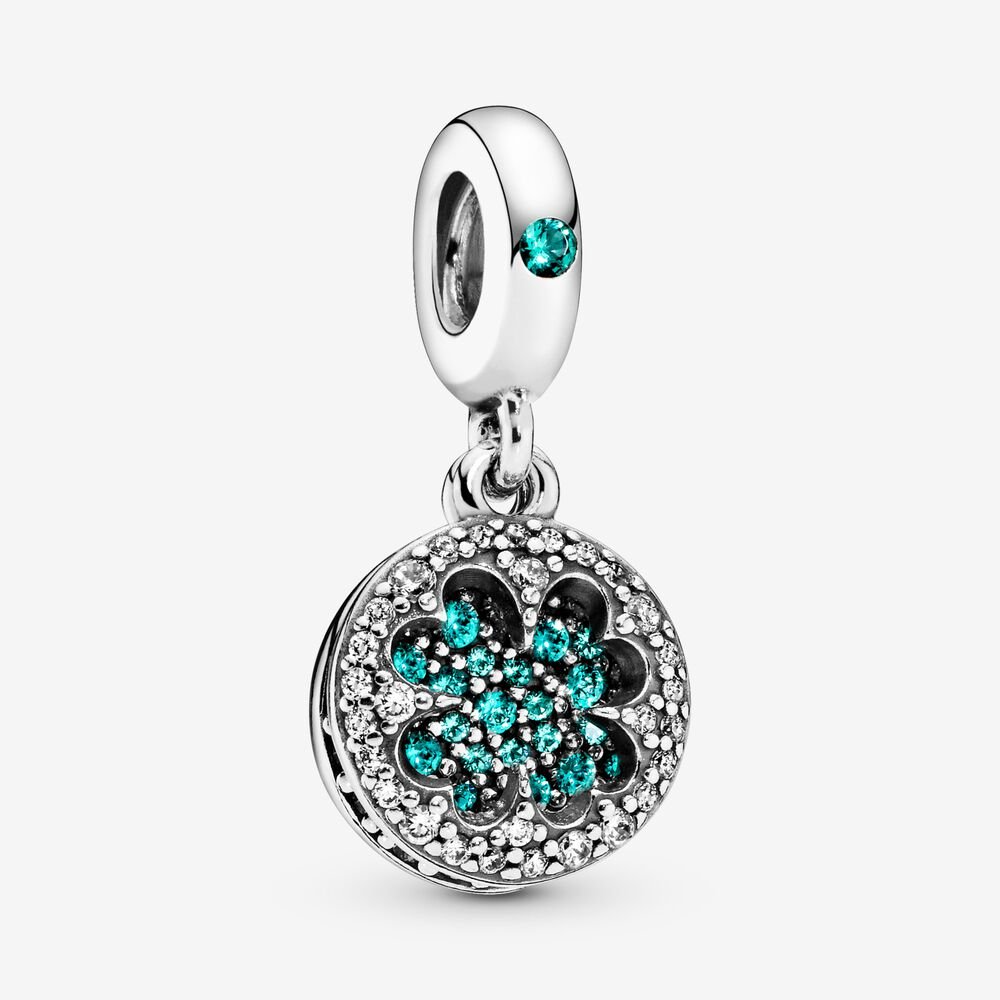 Dazzling Clover Dangle Charm