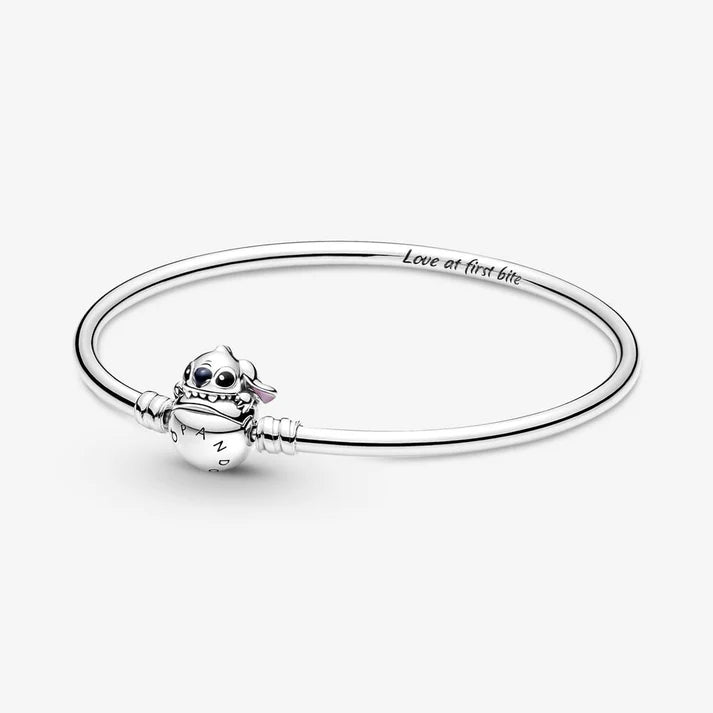 Stitch Biting Clasp Bangle
