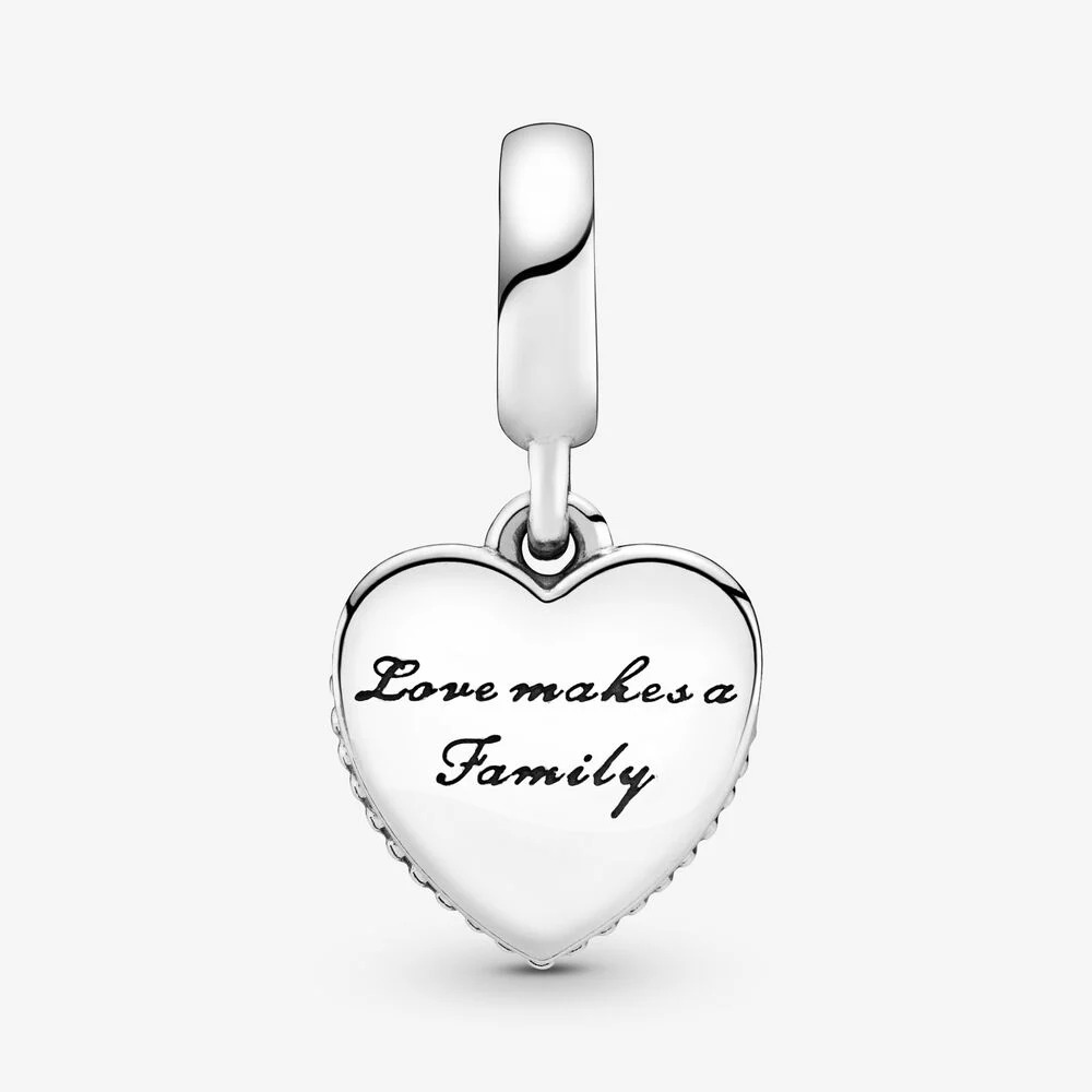Love Makes A Family Pink Charm