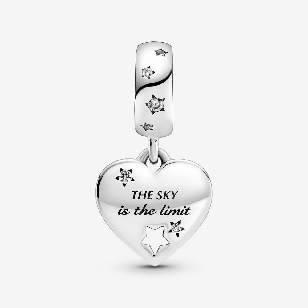 Congratulations Heart & Stars Charm