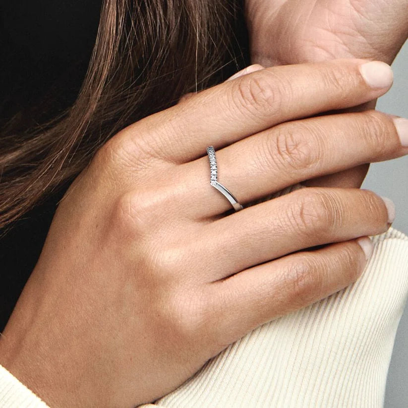 Timeless Wish Half Sparkling Ring