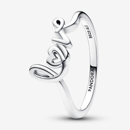 Handwritten Love Ring