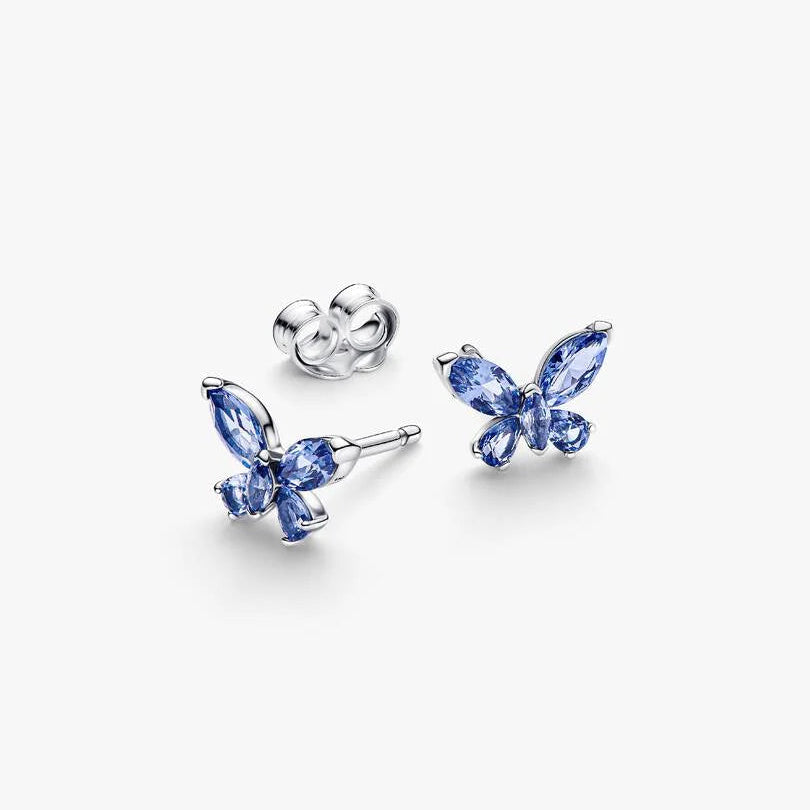 Blue Butterfly Stud