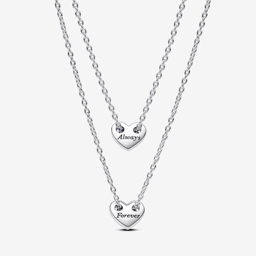 Forever & Always Splittable Heart Collier