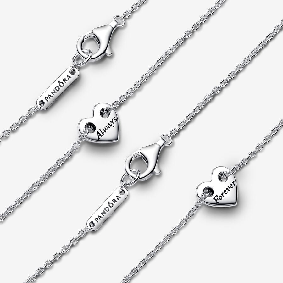 Forever & Always Splittable Heart Collier