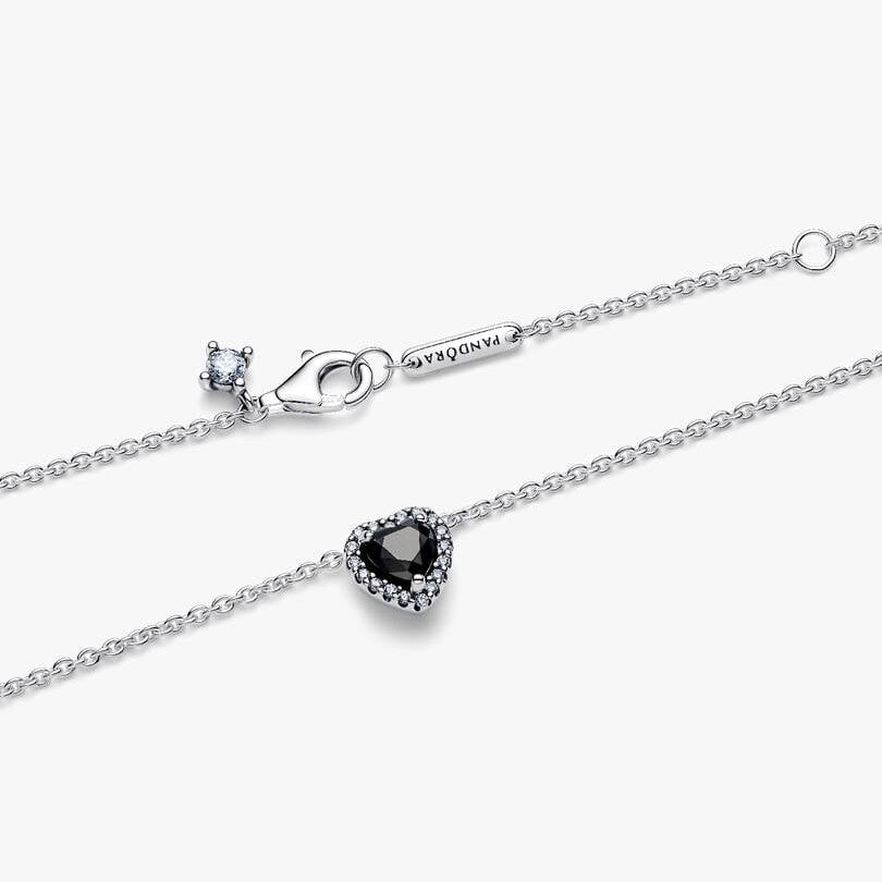 Elevated Black Heart Collier