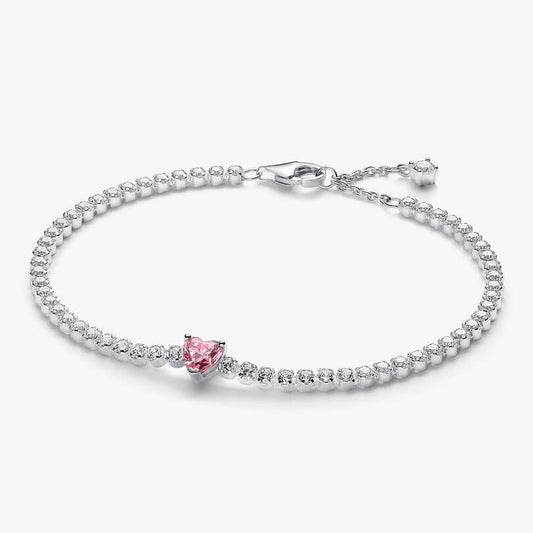Pink Sparkling Heart Tennis