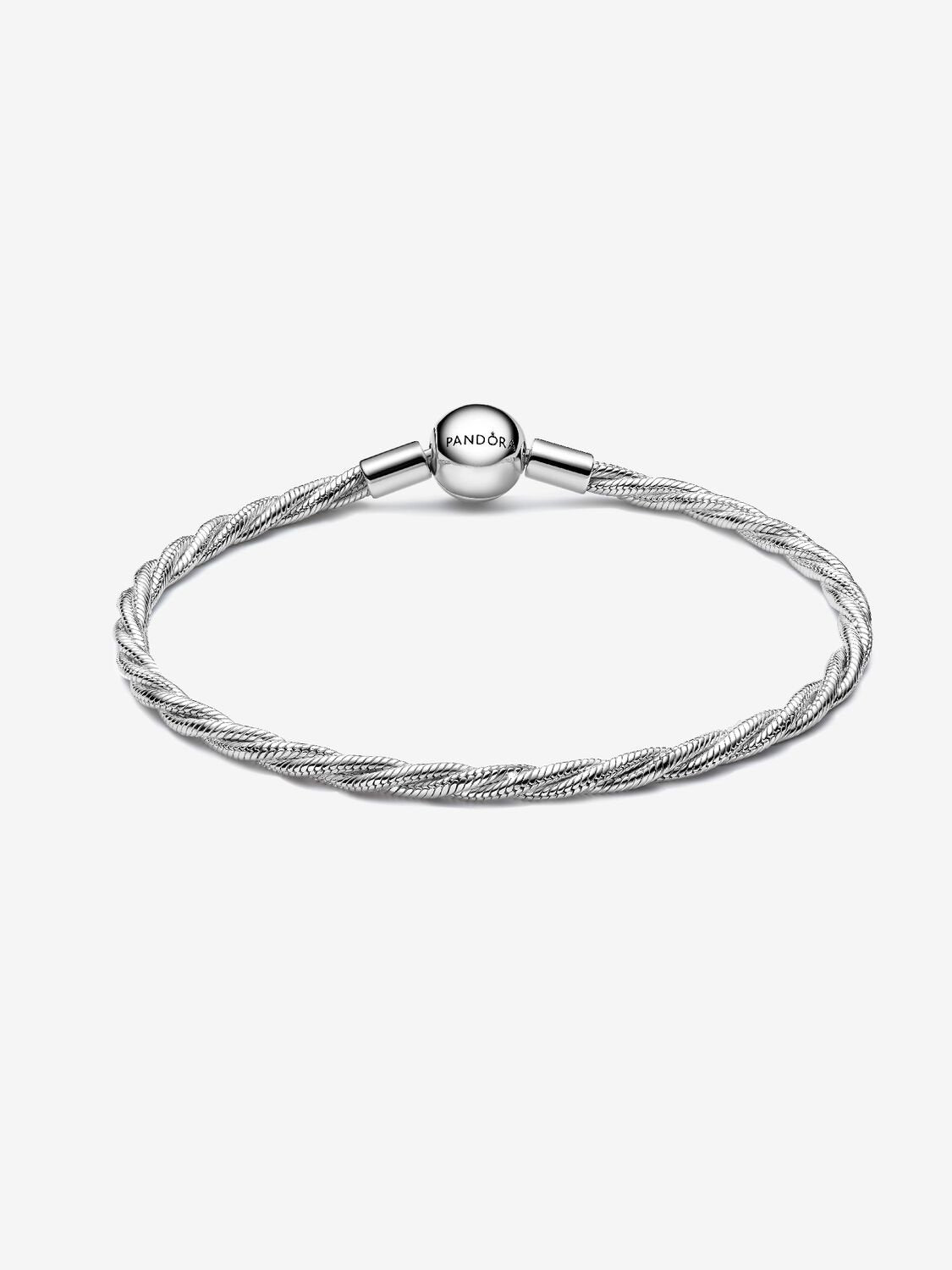 Round Pandora Clasp Twisted Snake Chain