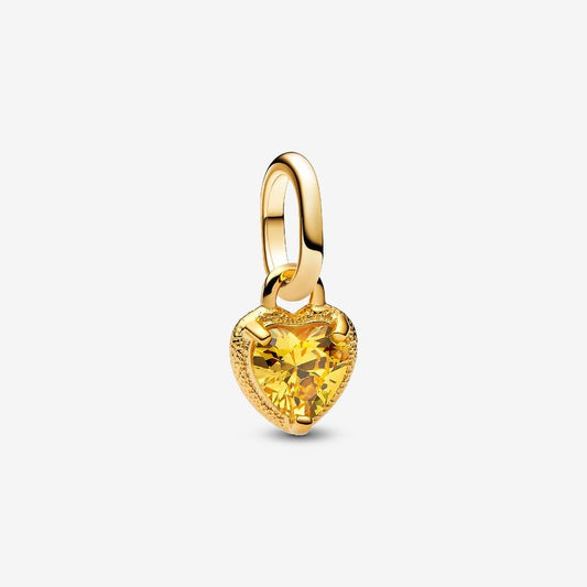 Yellow Heart Mini Dangle