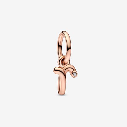 Letter R Script Alphabet Dangle Charm