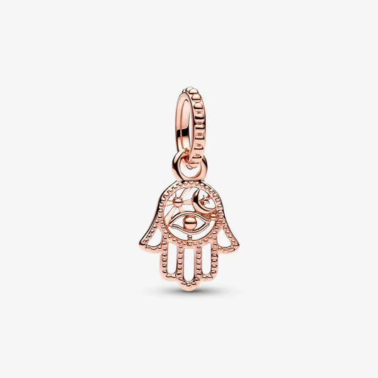 Protective Hamsa Hand Charm Rose