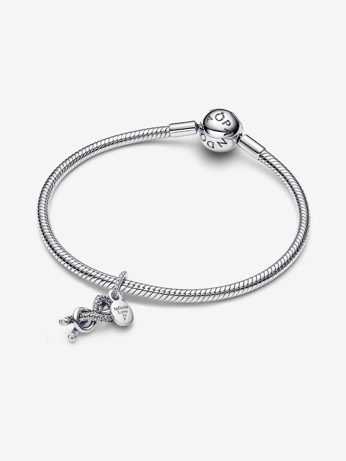 Pavé Infinity Knot Dangle