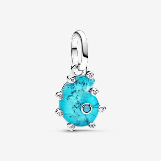 Blue Murano Glass Sea Snail