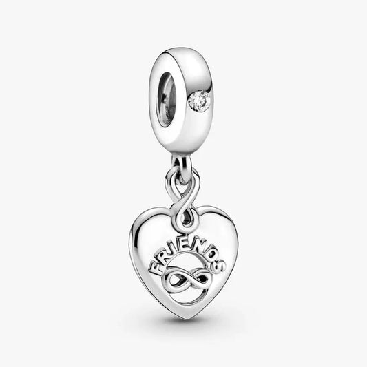 Friends Forever Heart Dangle Charm