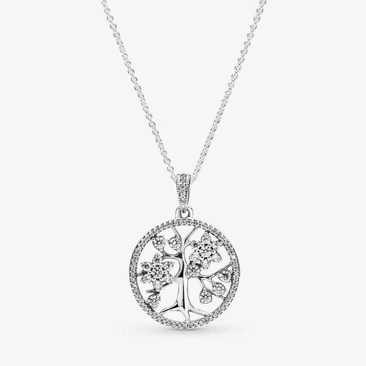 Family Tree clear Necklace