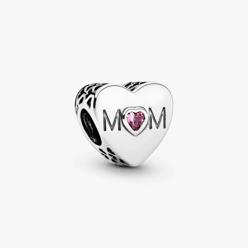 Mother Heart pink Charm