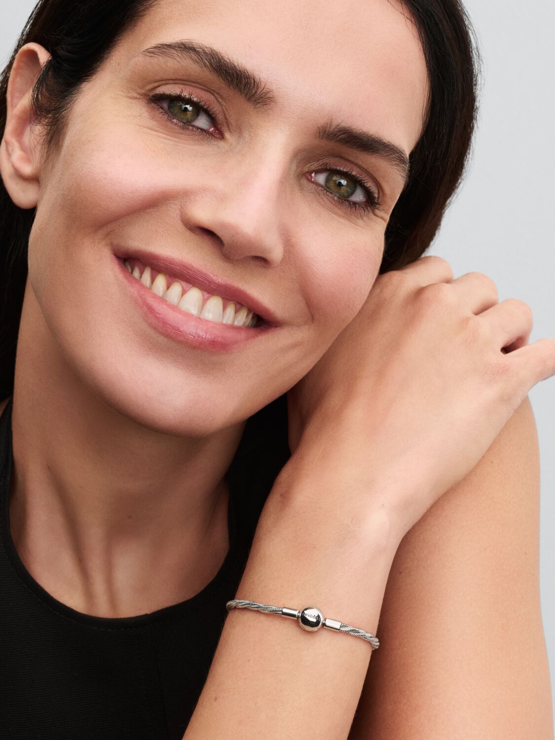 Round Pandora Clasp Twisted Snake Chain