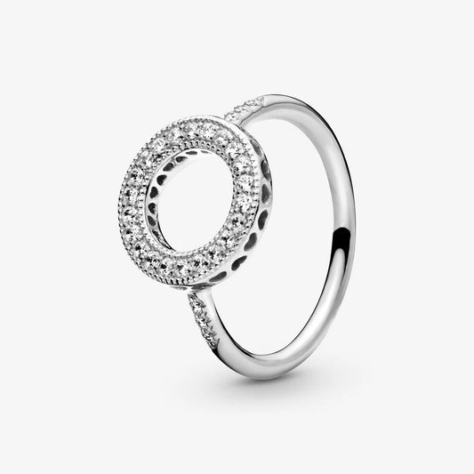 Sparkling Halo Ring