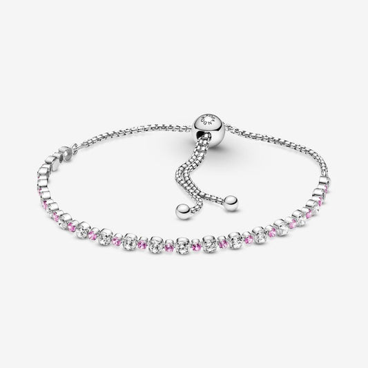 Sparkling Slider Pink Bracelet