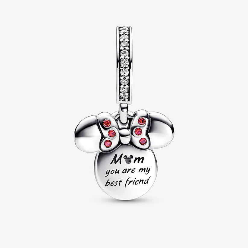 Minnie Mouse Silhouette Double Dangle