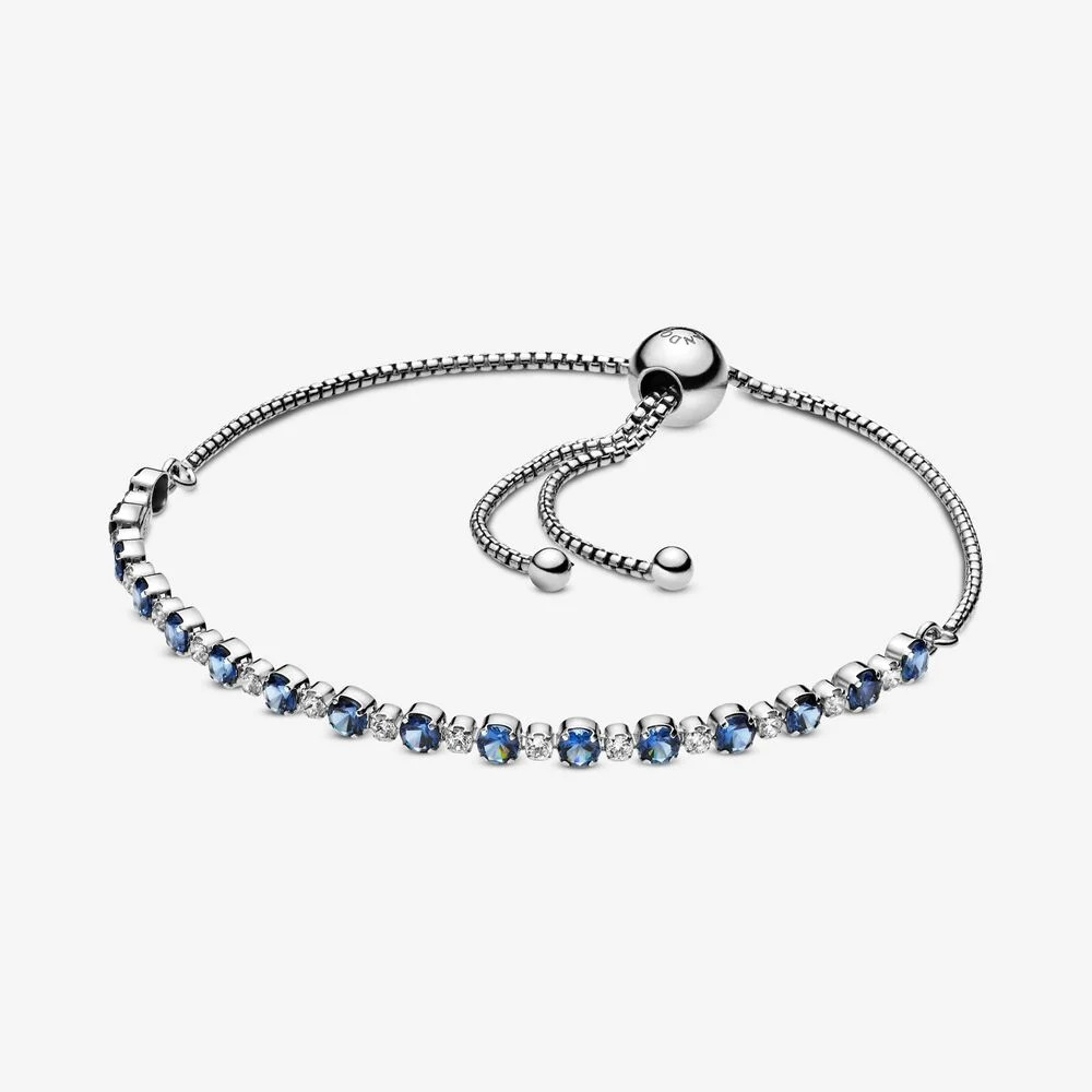 Sparkling Slider Blue Bracelet