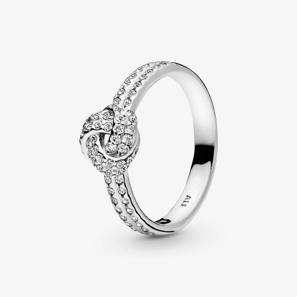 Sparkling Love Knot Ring